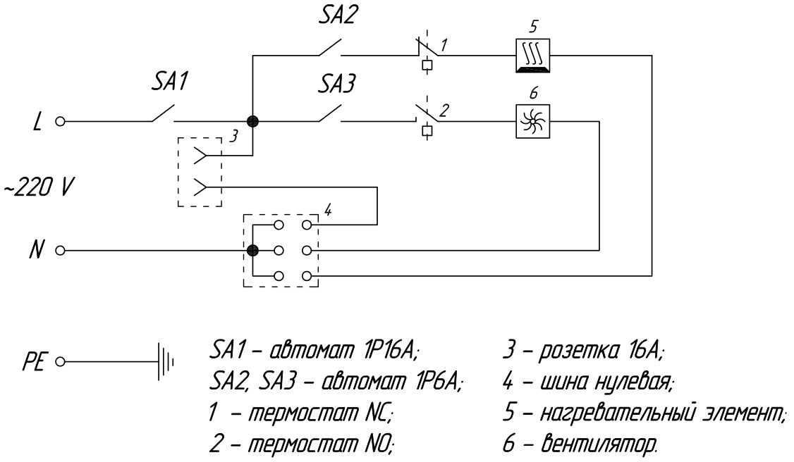 Схема электрическая принципиальная TR-066W