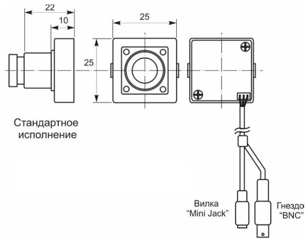 Установочные размеры и схема подключения камеры